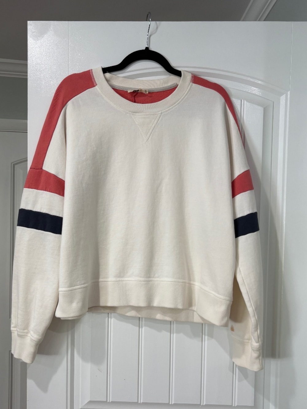 Faherty High Standard Fleece Varsity Crewneck Sweatshirt Organic Cotton
